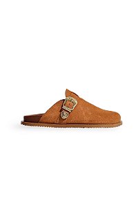 TILIA  - CLOG FEMININO ANATÔMICO CAMURÇA CAMEL