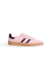TACI - TÊNIS FEMININO CADARÇOS  CAMURÇA ROSA