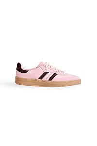 TACI - TÊNIS FEMININO CADARÇOS  CAMURÇA ROSA