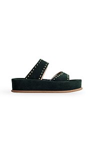 TAKA - PAPETE FLATFORM FEMININA CAMURÇA VERDE