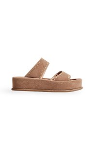 TAKA - PAPETE FLATFORM FEMININA CAMURÇA BEGE