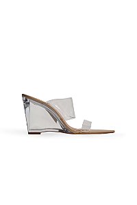 KYLIE -  TAMANCO ANABELA FEMININO TIRAS DE VINIL BEGE