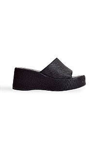 ELEN  - TAMANCO FEMININO PLATAFORMA PRETO