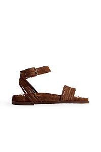 ANALU - PAPETE ANATÔMICA FEMININA COURO CAMURÇA CAMEL