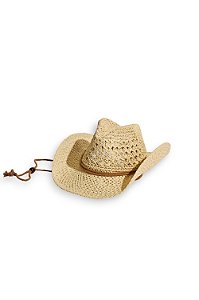 GEORGIA - CHAPÉU FEMININO DE PALHA BEGE