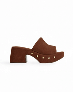 MIZUKI - TAMANCO FEMININO SALTO BLOCO CAMURÇA MARROM