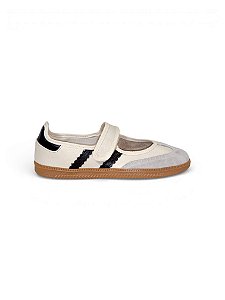 BEL - SAPATILHA FEMININA MARY JANE COURO OFF WHITE