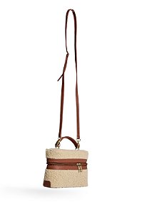 PRÉ VENDA | AGNES - BOLSA FEMININA PELO CURTO LATERAL OFF WHITE