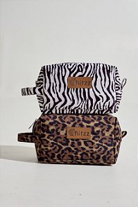 NECESSAIRE FEMININA ANIMAL PRINT