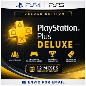 PlayStation Plus Deluxe 12 Meses - PS4 PS5 DIGITAL