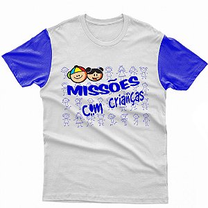 Camiseta MCC branca com azul