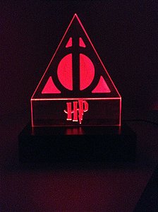 Luminária de acrílico - Harry Potter - Vermelho