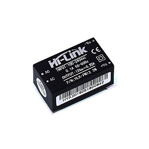 Mini Fonte HLK-PM12 100-240VAC 12VDC 0.25A 3W Hi-Link