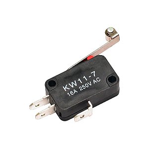 Chave Micro Switch KW11-7-2 3T 16A Haste 29mm Roldana