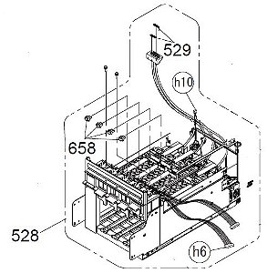 SUPORTE BAIA DOS CARTUCHOS DIREITA PARA EPSON SureColor F9370