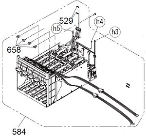 SUPORTE BAIA DOS CARTUCHOS ESQUERDA PARA EPSON SureColor S60600