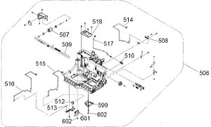CONJUNTO DO CARRO DE IMPRESSÃO PARA F9200