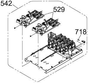 CONJUNTO DO DAMPER PARA EPSON SureColor F11070.