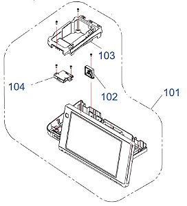 CONJUNTO  PAINEL DE CONTROLE PARA EPSON WorkForce WF-C20750