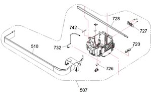 CONJUNTO DO CARRO PARA Epson WorkForce Pro WF-C5390