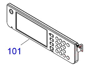 PAINEL DE CONTROLE PARA Epson WorkForce Pro WF-C879R