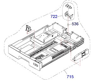 CONJUNTO DA BANDEJA PARA Epson WorkForce Pro WF-C879R