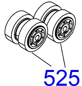 ROLETE DO TRACIONADOR PARA Epson WorkForce Pro WF-C879R