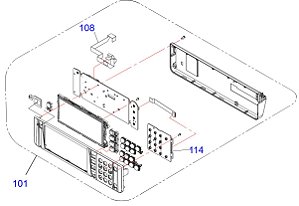 UNIDADE DO PAINEL PARA Epson WorkForce Pro EM-C800