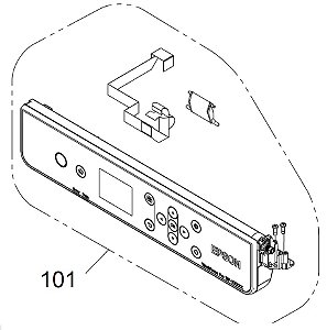 CONJUNTO DO PAINEL PARA Epson WorkForce Pro WF-C5390