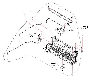 CONJUNTO TRACIONADOR DO PAPEL PARA Epson WorkForce Pro WF-C5890