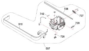 CARRO DE IMPRESSÃO PARA Epson WorkForce Pro WF-C5890