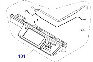 CONJUNTO PAINEL DE CONTROLE PARA Epson WorkForce Pro EM-C8101