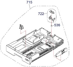 CONJUNTO DA BANDEJA PARA Epson WorkForce Pro EM-C8101
