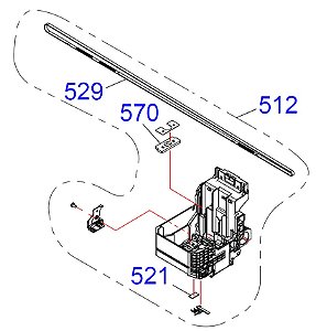 CONJUNTO DO CARRO DE IMPRESSÃO COMPLETO PARA Epson WorkForce Pro EM-C8101