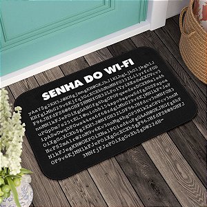 Tapete Decorativo Senha do Wi-Fi