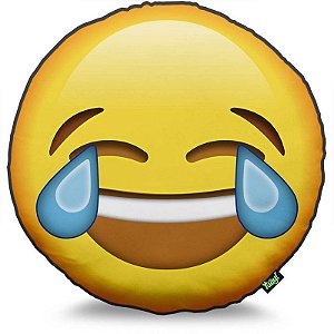 Almofada Emoticon - Emoji Chorando de rir