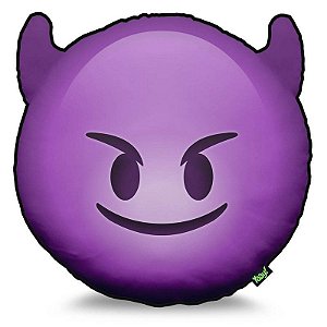 Almofada Emoticon - Emoji Diabinho