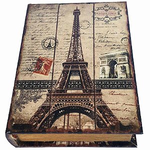 Caixa Livro Decorativa Torre Eiffel - 25 x 18 cm