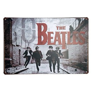 Placa de Metal Decorativa Beatles