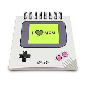 Bloco de Anotações Gamer Boy - I Love You