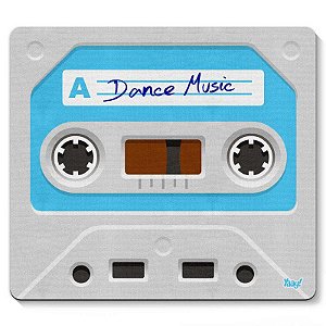 Mouse pad Fita Cassete Dance Music