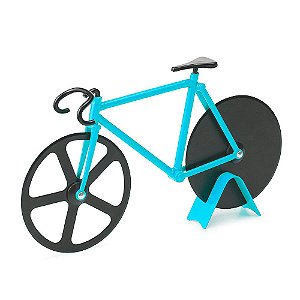 Cortador de Pizza Bicicleta - azul