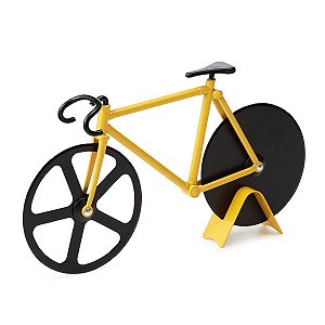 Cortador de Pizza Bicicleta - amarelo