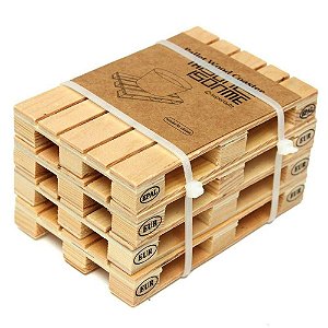 Porta Copos Pallet Wood Coaster - 4 unidades