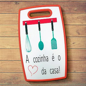 Tábua de corte a Cozinha é o coração da Casa