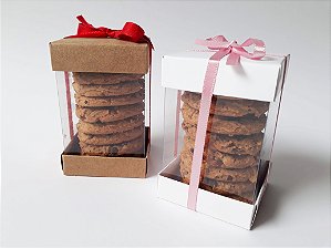 Caixa para Biscoitos (6,5x6,5x10 cm) Pct c/20 unidades