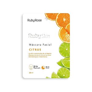 Máscara Facial de Tecido Ruby Skin Citrus - Ruby Rose