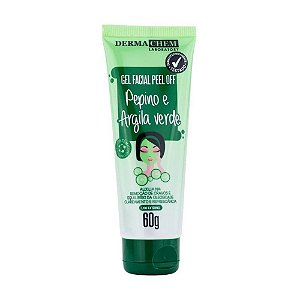 Gel Facial Peel Off Pepino e Argila Verde - Dermachem