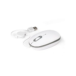 Mouse ótico Cabo retrátil de 0,70 m com ligação USB