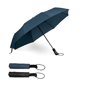 Guarda-chuva dobrável 190T pongee Pega revestida em borracha Abertura automática Fornecido em bolsaGuarda-chuv